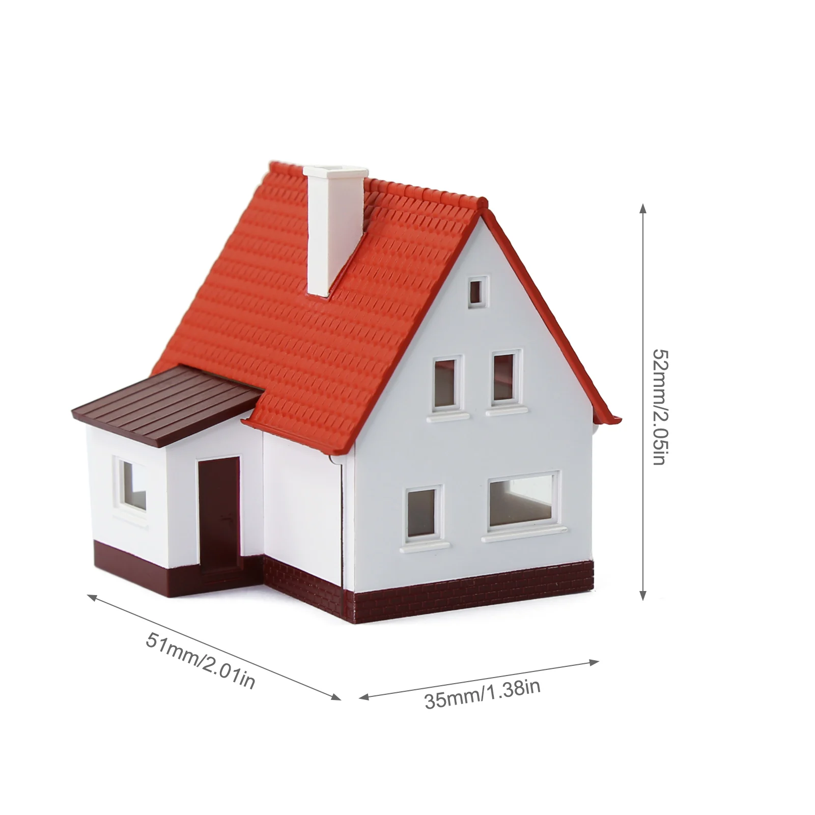 Evemodel One Unit N Scale 1:160 Village Bungalow House Assembled Model Architectural Building Layout JZN03