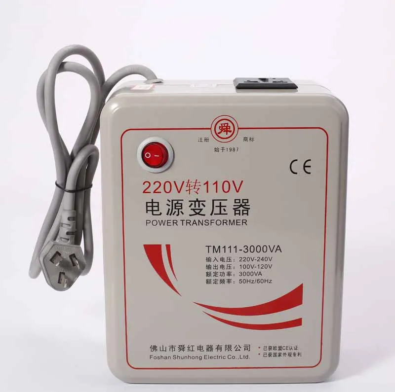 

New 220 V To 110 V 3000W Step Down Voltage Converter Transformer Converts 3000 Watts