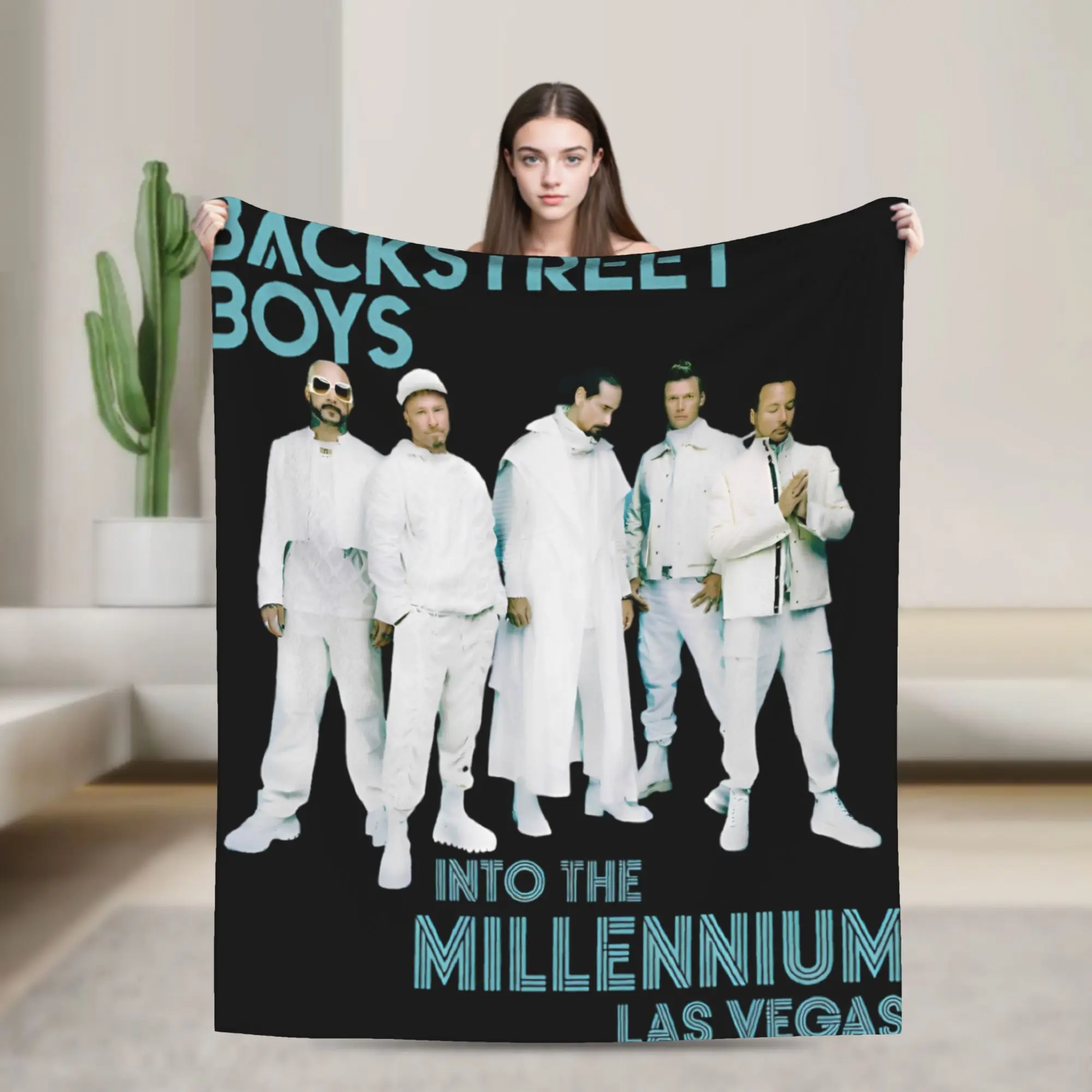 Backstreets Boys Millenniums Music Blankets Flannel Air Conditioning Bring Memory Back Band Multifunction Throw Blanket Throws