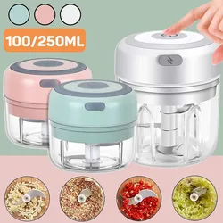 Electric Kitchen Food Chopper Mini Garlic Masher Crusher USB Portable Meat Grinder Vegetable Chopper For Kitchen Gadgets