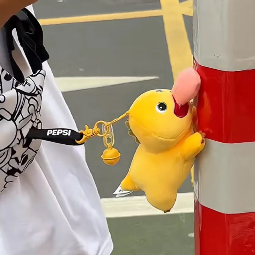 Nailong-animales de peluche de dinosaurio, juguetes de succión magnética, colgante de dragón de leche de lengua grande, muñeco de succión magnética, bonito juguete de peluche