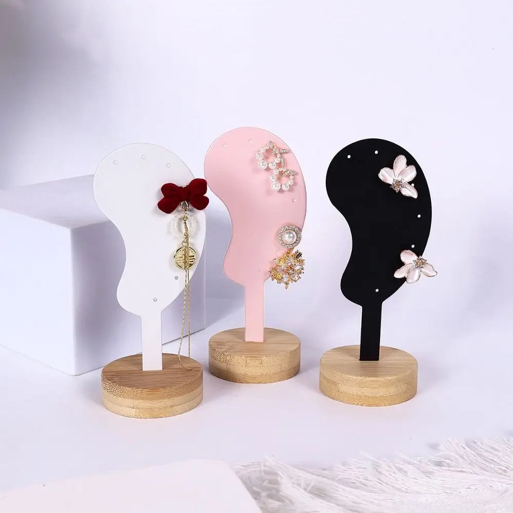 

Ear Shaped Earring Display Stand Jewelry Rack Ear Model Jewelry Earring Holder Wooden Storage Rack Ear Clip Stud Organizer