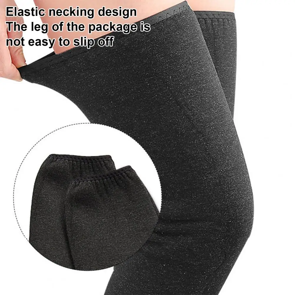 Cozy Leg Sleeves with Easy On/off Zipper Knee Warmer with Elastic Shrink Design Winter Knee for Arthritic for Skiing for Warmth