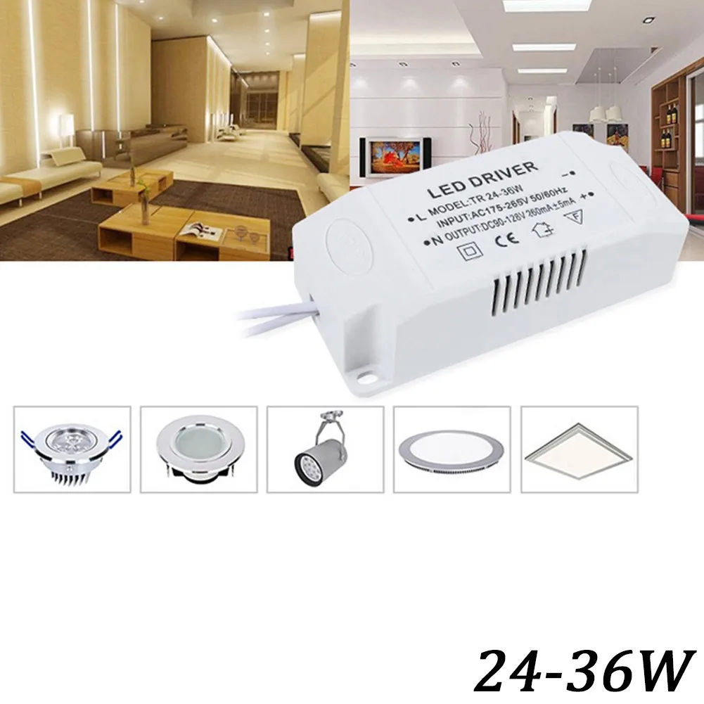 LED Driver 24-36W AC180-265V 50/60Hz DC 90-140V 260mA±5mA Power Supply Unit Lighting Transformers For DIY Panel Lamp Power Light