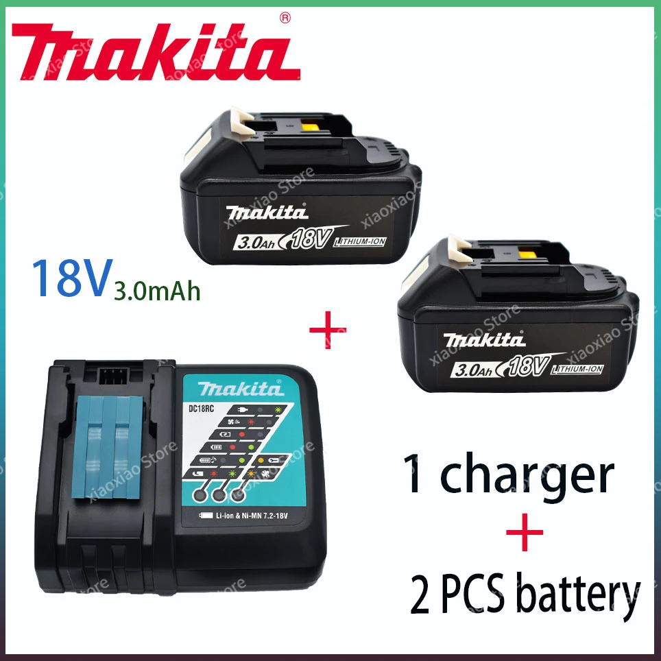 

100% Original Makita 3.0Ah 18V Li-ion Battery Charger DC18RF BL1840 BL1830 BL1430BL1440 DC18RC Charging Tool With USB Port