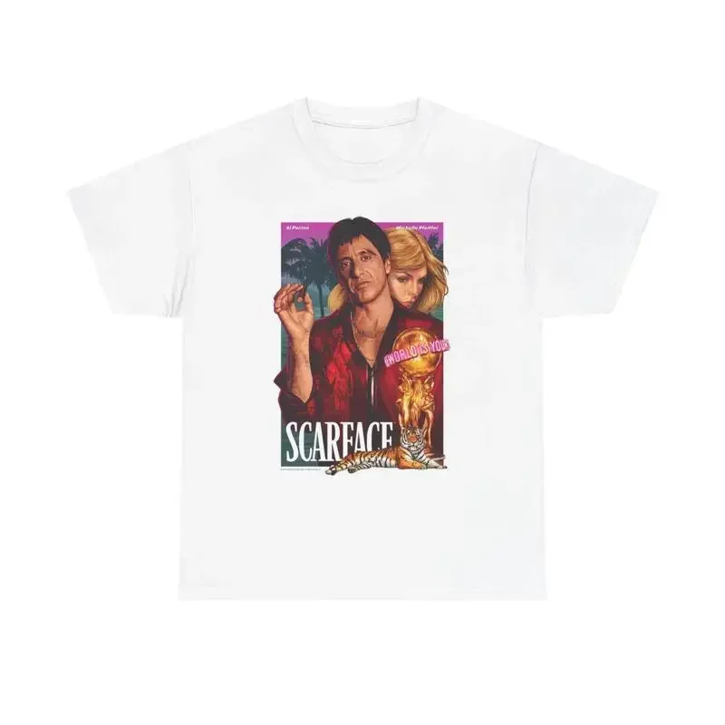 Scarface T Shirt Vintage Tony Montana Miami Heavy Cotton
