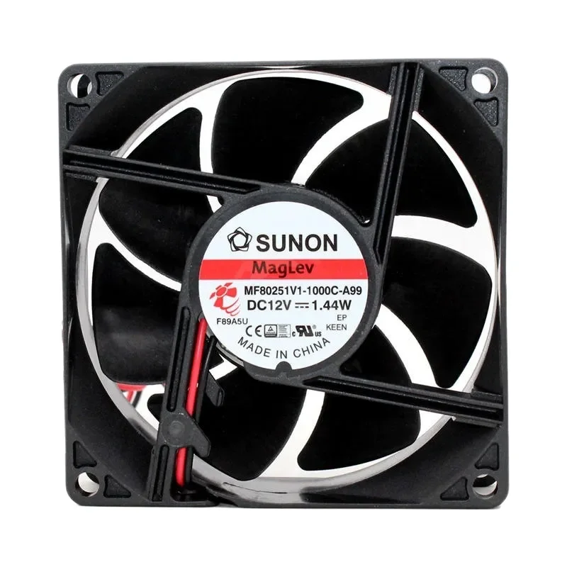 MF80251V1-1000C-A99 12V 1.44W for Jianzhun SUNON 8025 8cm Magnetic Suspension Cooling Fan