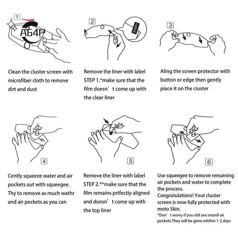 

A64P-Motorcycle Speedometer Scratch Cluster Screen Dashboard Protection Instrument Film For BMW CE04 CE 04 2021 2022
