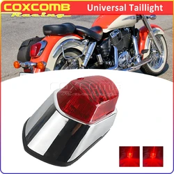 Rear Brake Light For Harley Cafe Racer Honda VT VTX Shadow Yamaha Suzuki Chopper Bobber Motorcycle Taillight Tail Running Lamp