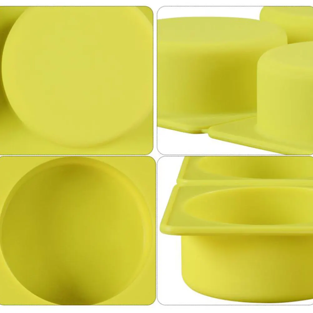 

Handmade Silicone Soap Mold High Temperature Resistant Round Flexible Non-Stick Mold DIY Soap Accessories Crafting Tool