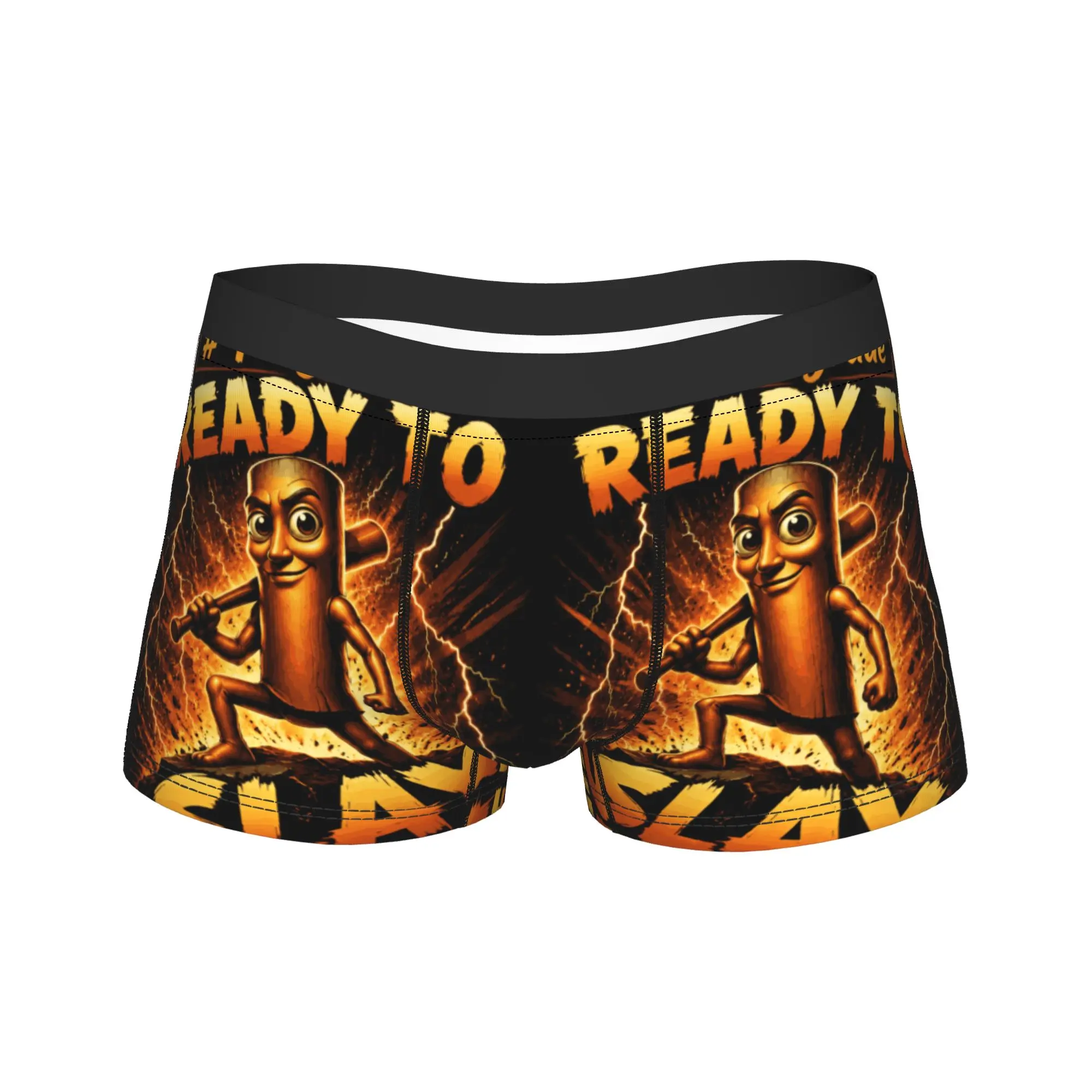 Back to School 4th Grade Tung Tung Sahur Meme Trunk 3D Pouch Underwear Trenky Pattern Shorts Briefs Comfortable Male Underpants