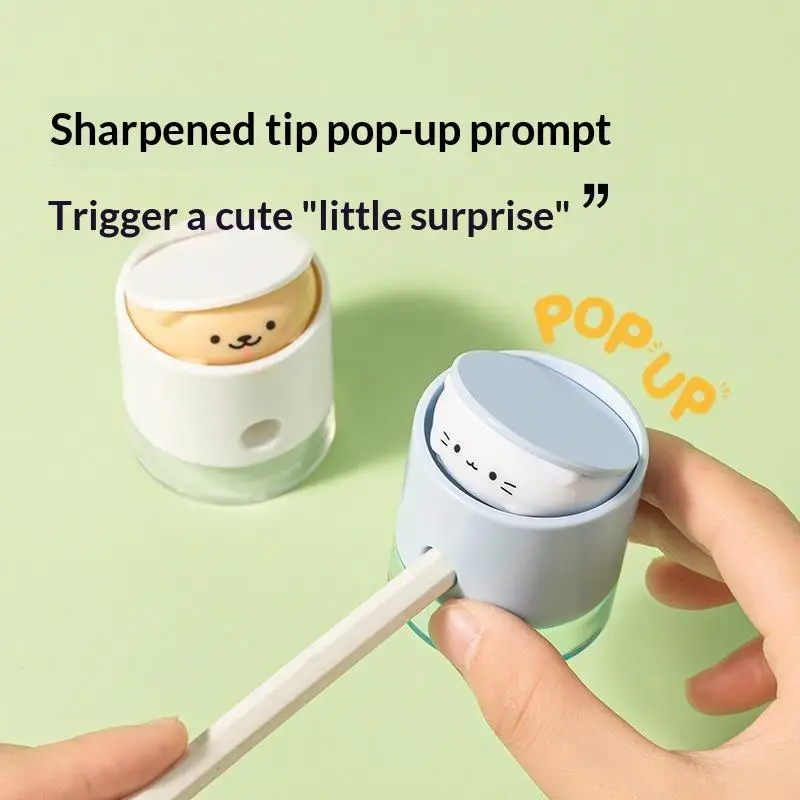 Cartoon Cute Dog Manual Mini Pencil Sharpener Stationery Gift Hand-operated Pencil Sharpening Tool For School Supplies