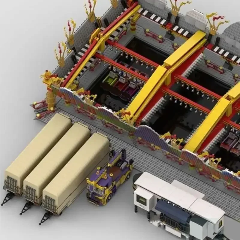 ชุดตัวต่อโมเดลสกู๊ตเตอร์แบบโมดูลาร์ 7232 ชิ้น รุ่นขายดี ฉากถนนเมือง ของเล่นเด็ก สร้างสรรค์ ไอเดีย DIY ของขวัญวันเกิด