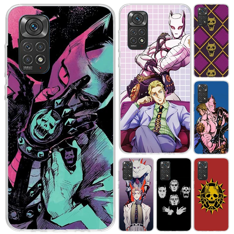 JoJo Adventure Killer Queen Phone Case for Xiaomi Redmi Note 13 12S 12 11S 11 11T 11E 10S 9 Pro Plus 8 8T 9T 7 Soft Funda Print