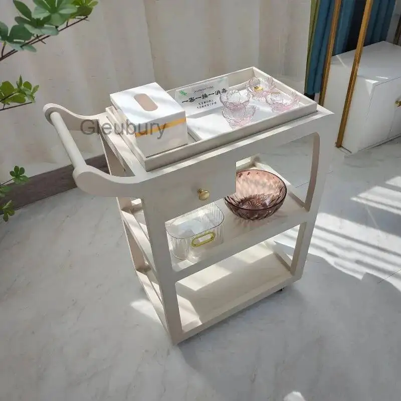 

Beauty Nail Art Salon Trolley Luxury Living Room Modern Villa Salon Trolley Kitchen Commercial Furniture Carrello Attrezzi Lstc