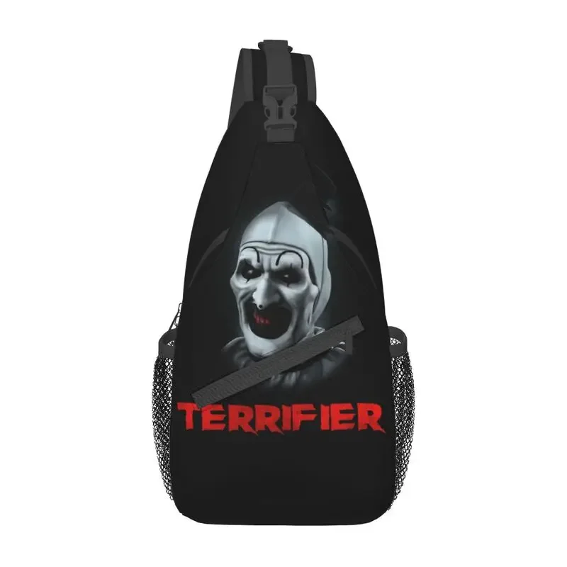 

Horror Clown Halloween Movie Terrifier Sling Chest Bag Crossbody Shoulder Backpack for Men Cycling Camping Daypack