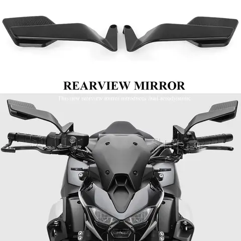 Motorcycle Side View Mirror For Kawasaki Z1000 Z900 Z800 Z750 Z650 Z400 Z300 Z250 Z125 Rearview Mirrors Kits Rotate Adjustable