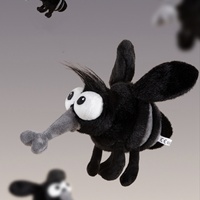 13cm/25cm Summer Mosquito Plush Cute Stuffed Bug with Angry Face Funny Anti-Pest Gift for Kids&Meme Lovers Home Decor Party Game