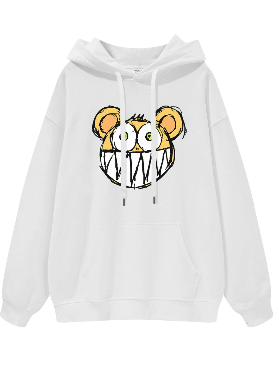 Radiohead Band American Street Casual Gun Flower Pure Cotton Hoodie Sweatshirt Loose Fit Long Sleeve Breathable Warm ...