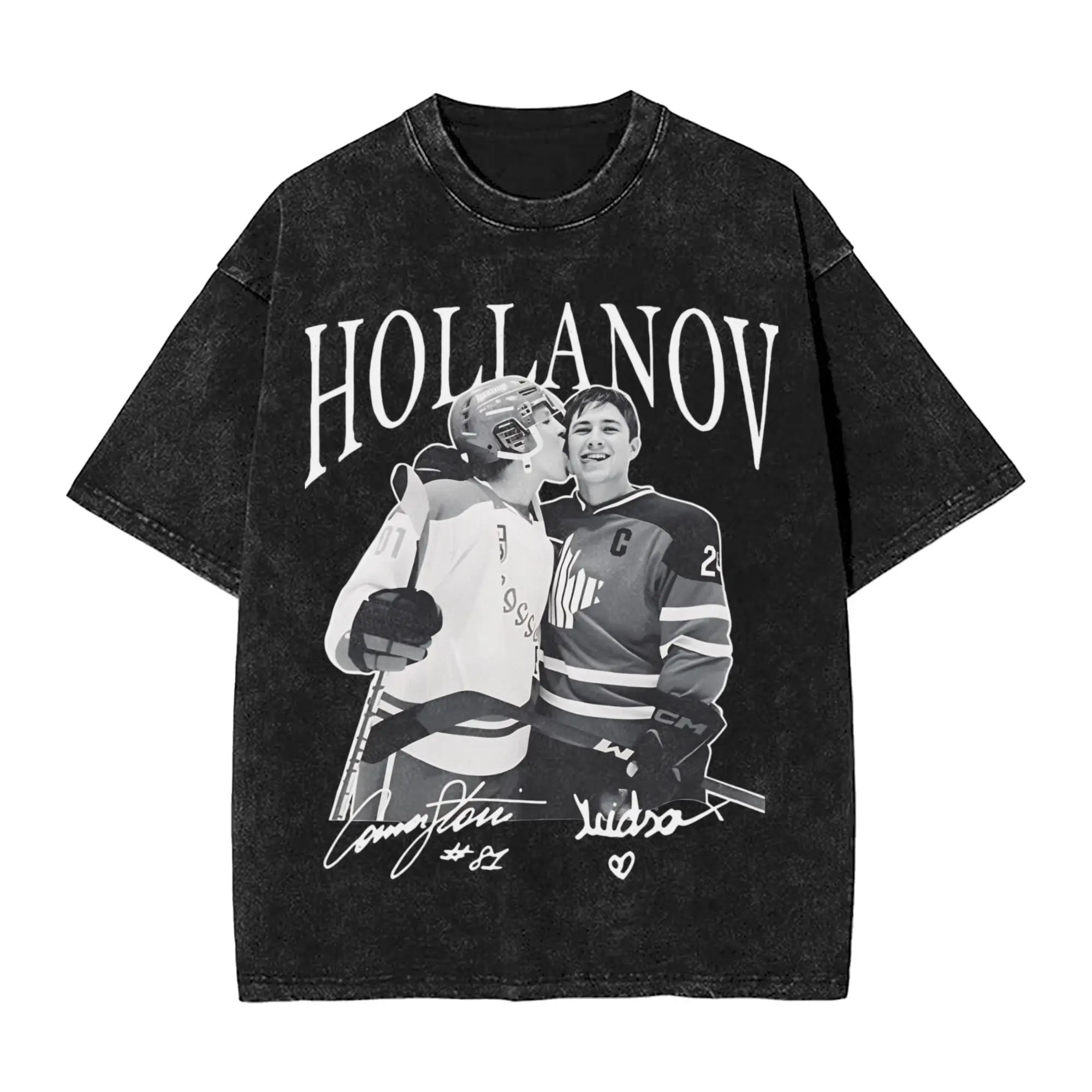 Camiseta Hollander Rozanov, camisetas de moda con estampado de rivalidad, camisetas clásicas de manga corta Y2K, camisetas clásicas de verano de algodón con cuello redondo, camisetas de talla grande