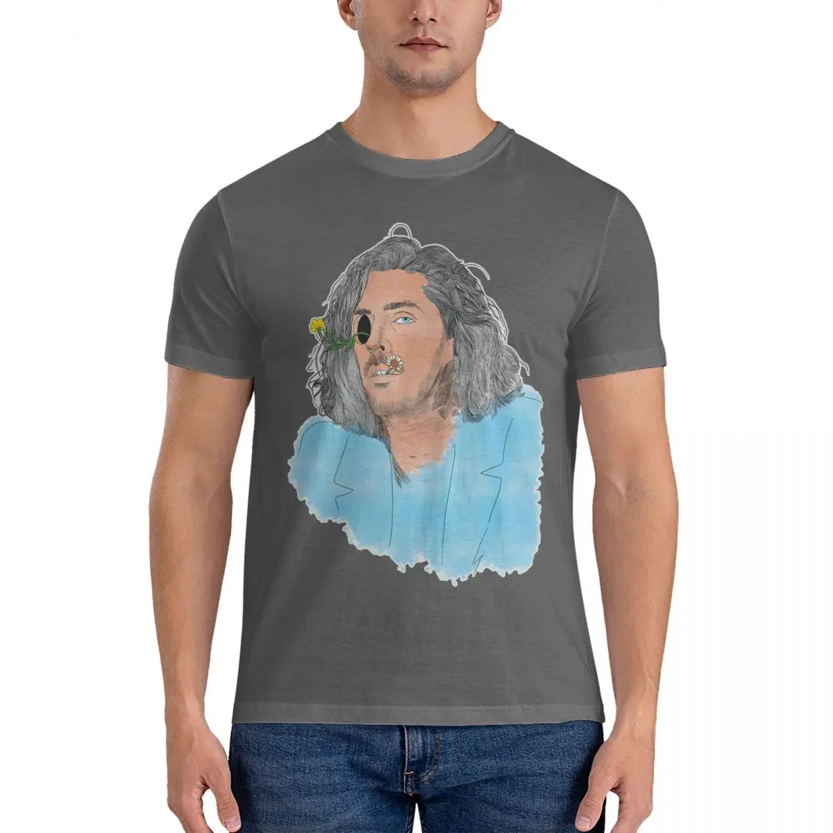 Smart T Shirt Men Pure Cotton Vintage T-Shirt Crewneck H-Hozier Tee Shirt Short Sleeve Clothes Gift official-website tops fugees