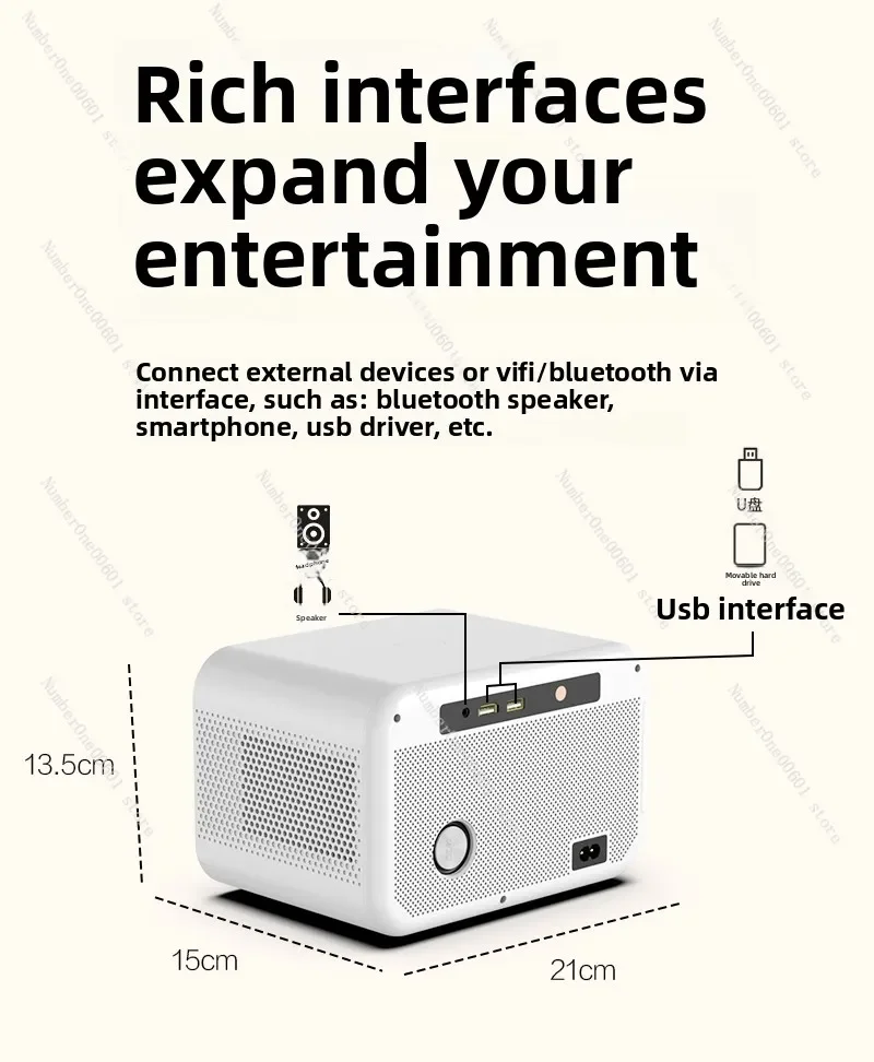 

Ultra High Definition Projector Student Dormitory Small Integrated C1 Projector Home Portable Ultra High Definition Projector