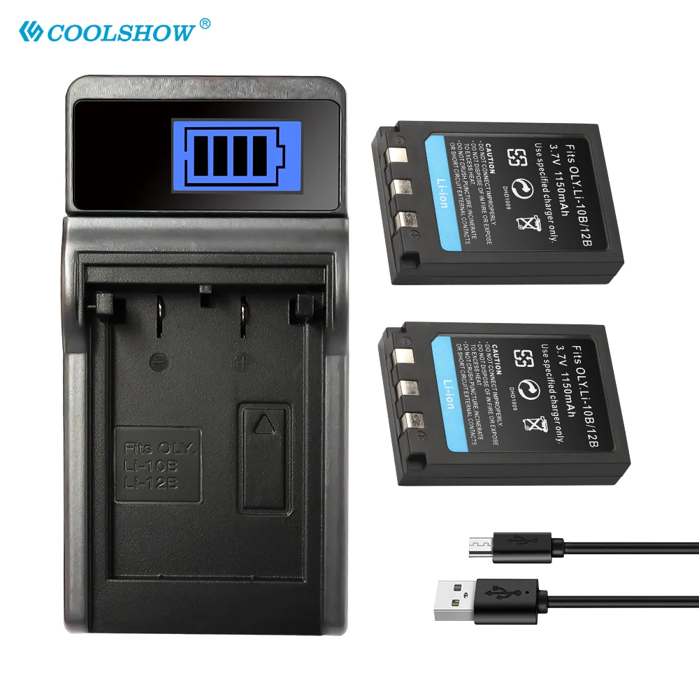 Baterías de 1150 mAh Li 12B 10B Li-10B Li-12B para Olympus C-50 C-60 C-70 C-470 760 765 770 X-1 X-2 X-3 X-500 FE-200 IR-500