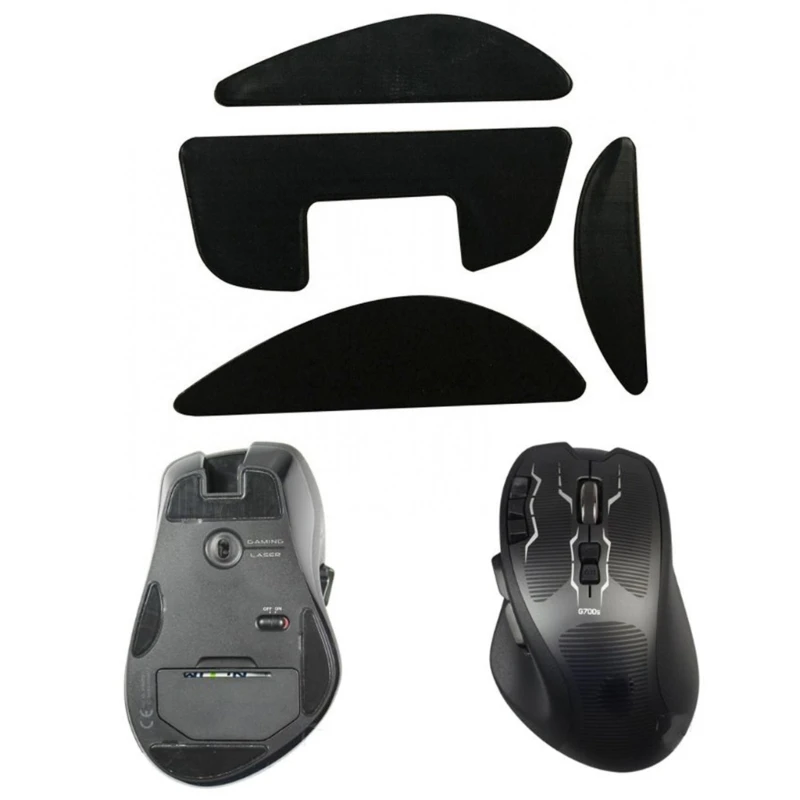 1 Set 0.6mm Curve Edge Mouse Feet Mouse Skates for Logitech G700 G700S Mouse