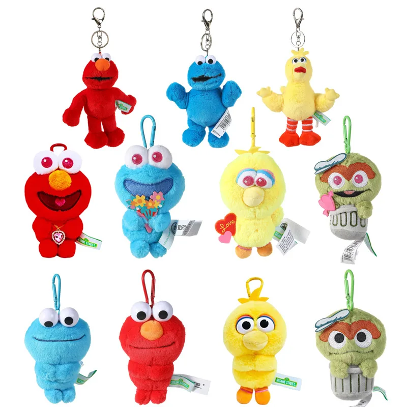 Emo Big Bird Sweetie Pie Monster Plüschtier-Puppenanhänger, süßer Puppenschlüsselanhänger, Rucksackdekoration, Geschenk