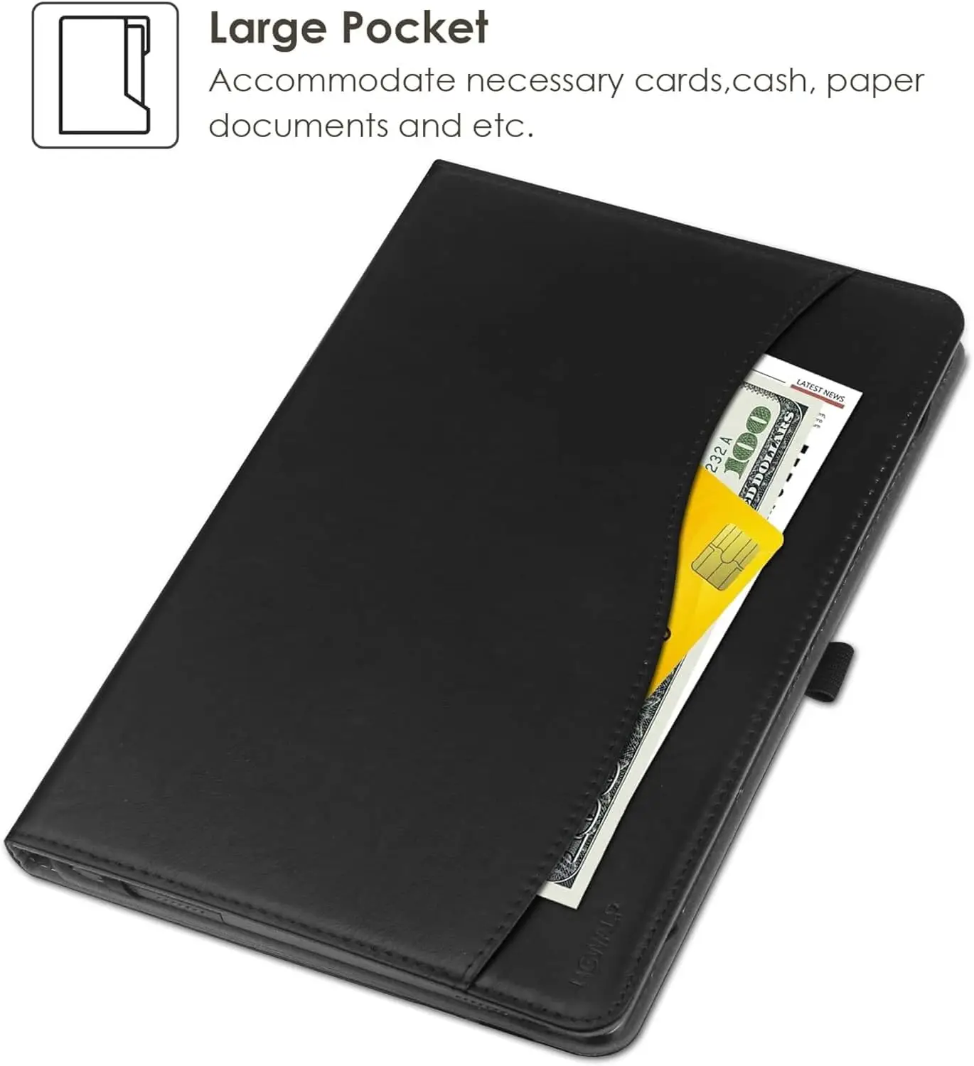 

Case for Galaxy Tab A9 Plus 11 inch 2023, Slim Stand Protective Smart Cover with Hard PC Translucent Back Shell for Tab A9 Plus