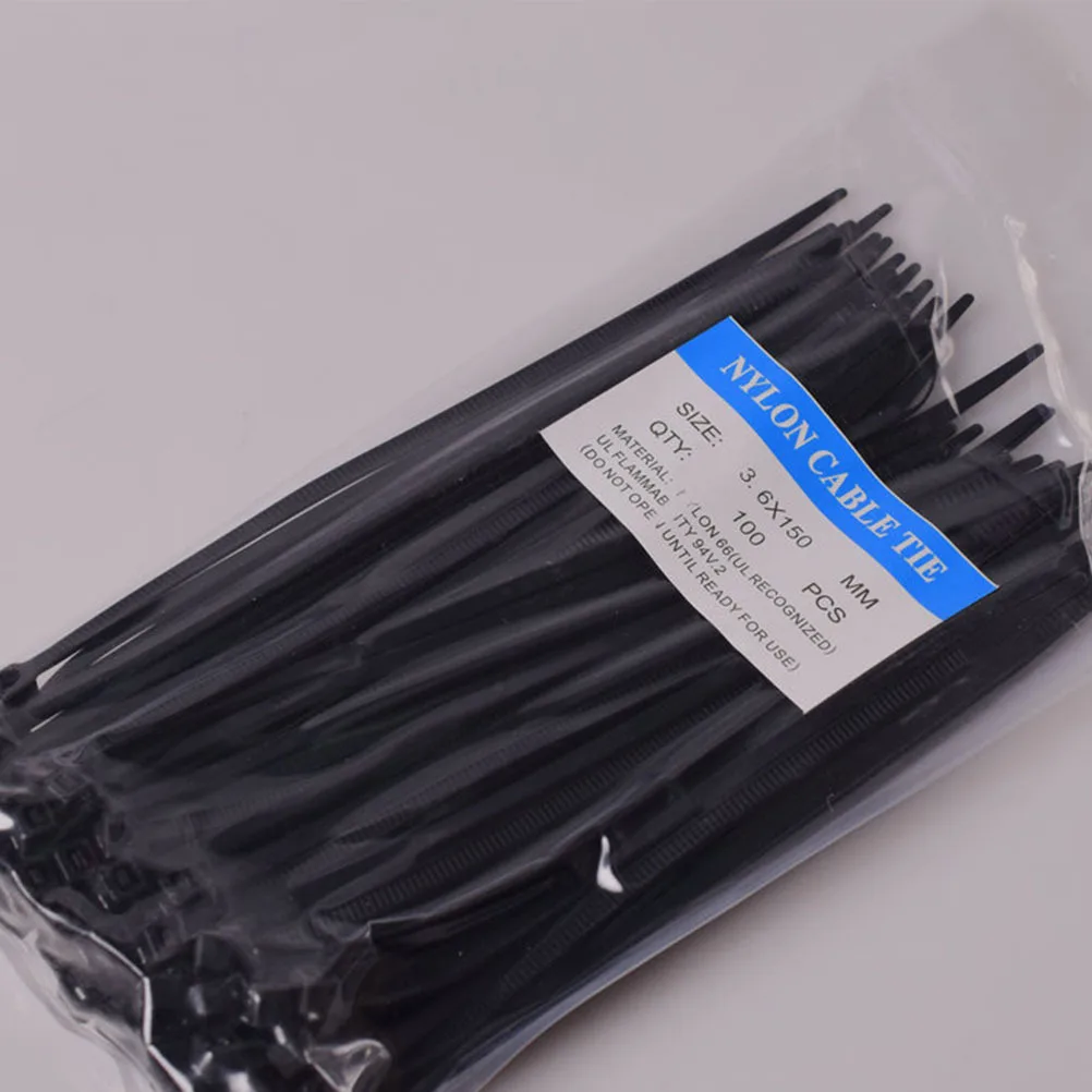 

1000Pcs Nylon Self-Locking Cable Ties 2.5x100mm Strong Flexible Weather Resistant Fasteners for Indoor Outdoor Cable Wire