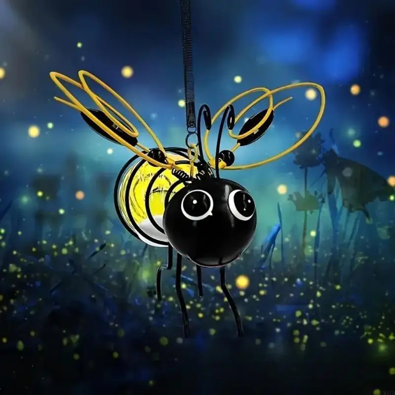 

Solar Power Honeybee Hanging Light Outdoor Garden Decoration Waterproof IP65 for Patio Yard Pathway Romance Charm M4YD