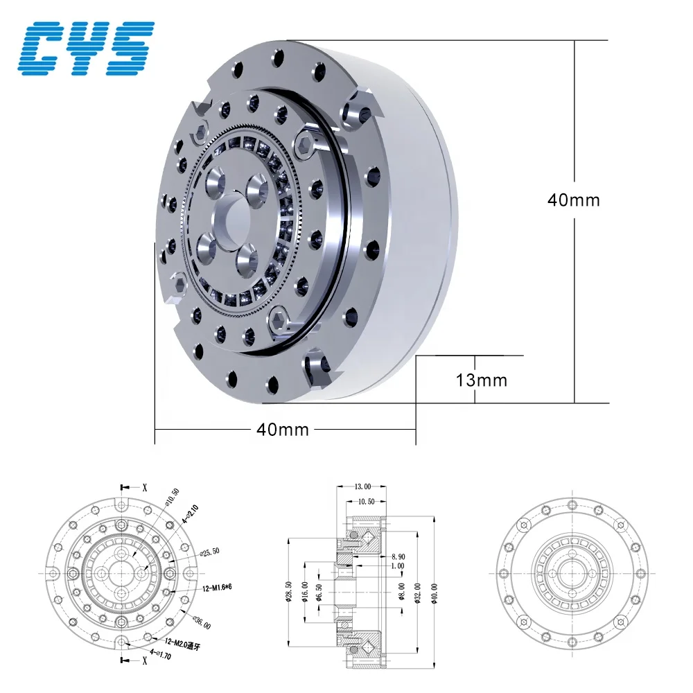 High Quality Harmonic Gearbox Harmonic Gear Reducer Gearbox for Automatic Industrial harmonic drive