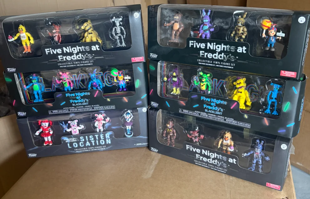 4pcs/set Five Nights at Freddy's Character Cute Boxed  PVC Action Figure Model Toys for Children Gift
