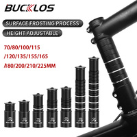 BUCKLOS Bicycle Stem Height Extender 100/120/135/180/210MM  Aluminum Alloy Handlebar Rise Up Adapter 28.6mm Cycle Accessories