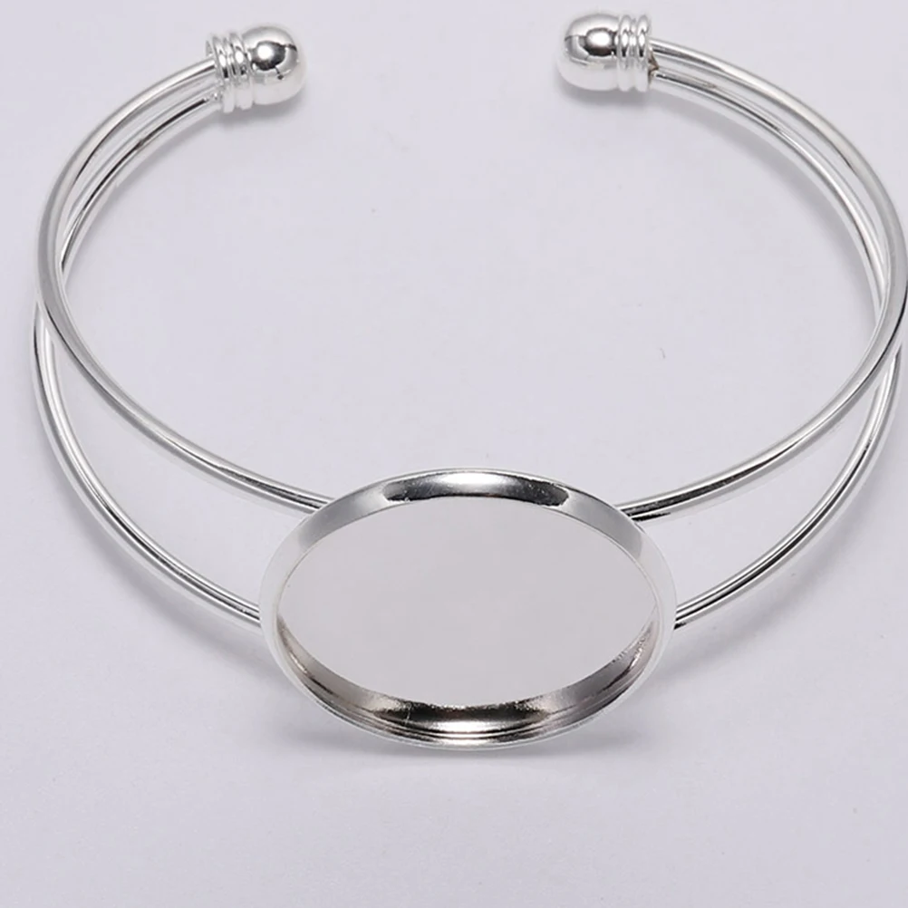 

6 шт., 18 мм, круглые медные лотки для браслетов, изготовление ювелирных изделий своими руками, смола, камея, фото, прочный металл, нержавеющий подарок для