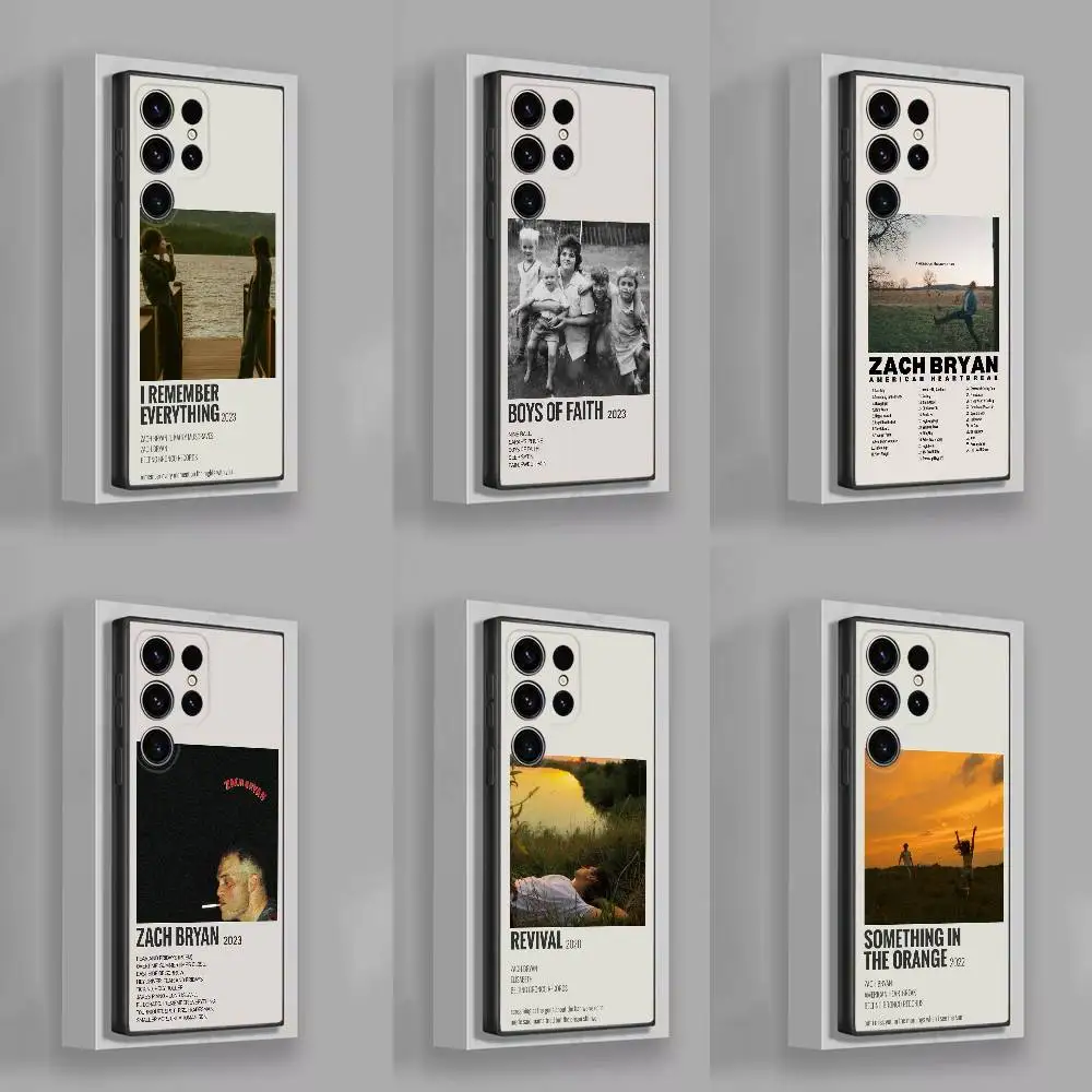 

Z-Zach Bryan American Heartbreak Phone Case For Samsung S25,S24,S21,S22,S23,S30,Ultra,S20,Plus,Fe,Lite,5G Black Cover