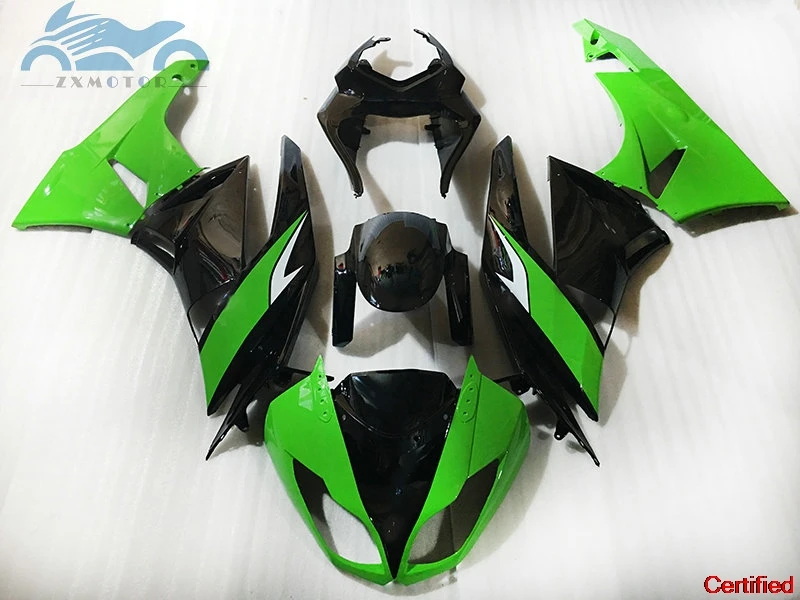 

Customizable fairings kit for Kawasaki Ninja 2009 2010 2011 2012 ZX6R motorcycle fairing kits ZX6R 636 09-12 green black