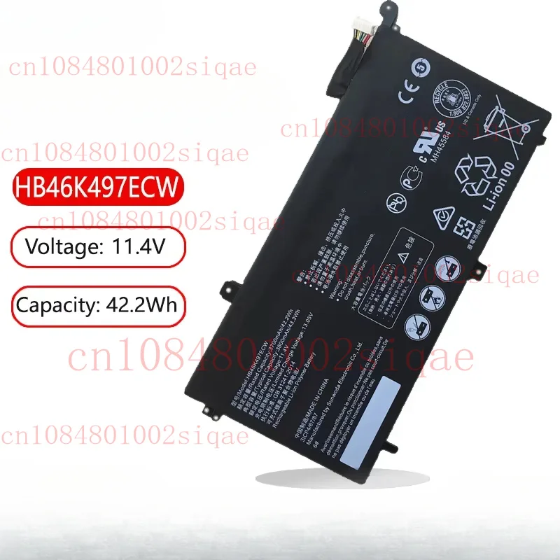 

Новый аккумулятор для ноутбука HB46K497ECW для Huawei Matebook D 2018, PL-W09, PL-W19, PL-W29, MR-W00, MR-W50, MR-W60, MR-W70 MRC-WX0