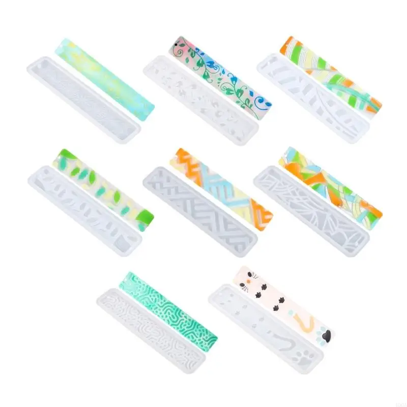 

400A Multiple Styles Rectangle Silicone Bookmarks Epoxy Resin Mold Jewelry DIY Craft