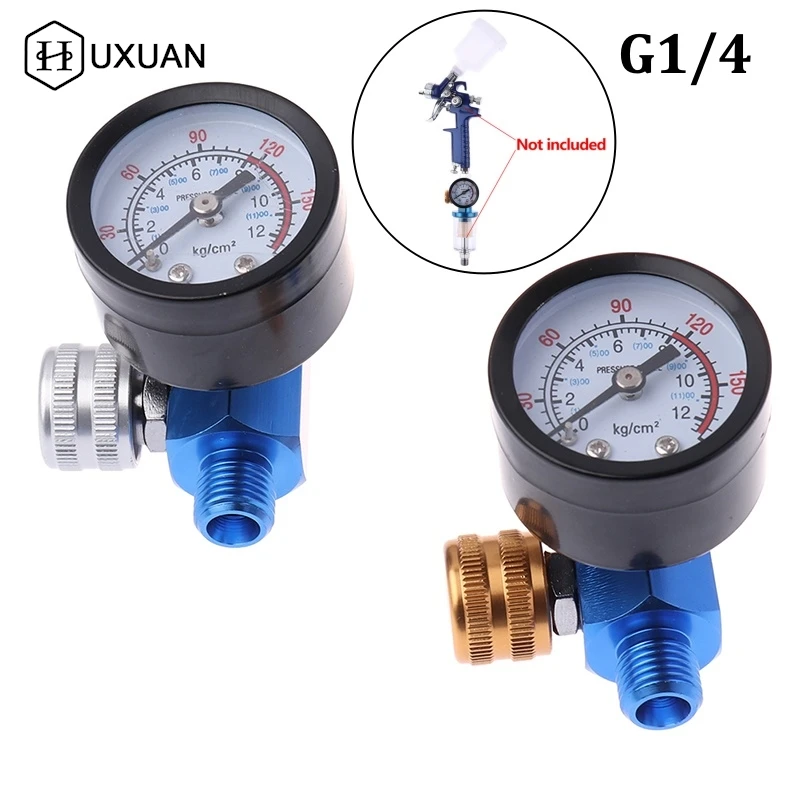 

1/4NPT HVLP Spary Gun Regulator Air Pressure Gauge Regulator For Spray Gun