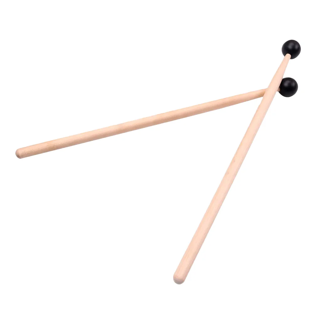 

2Pcs Ethereal Drum Sticks Wooden Handle Rubber Mallets for Glockenspiel Xylophone Kids Drum Learners Musical Accessories
