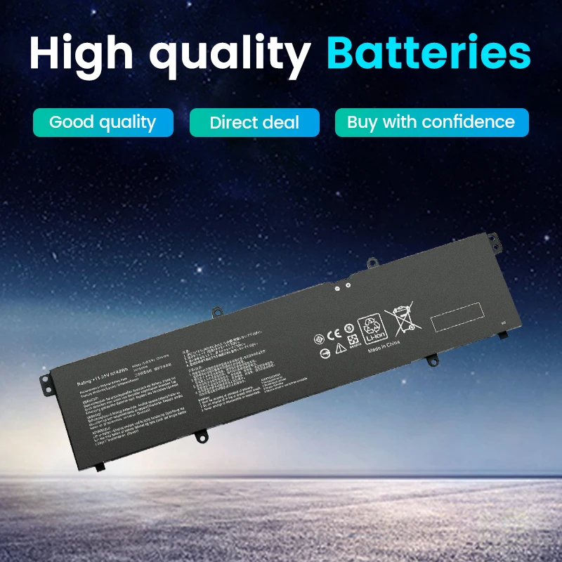 SOMI B31N1915 C31N1915 Laptop Battery For Asus ExpertBook B1 B1400 B1 B1500 BR1100CKA BR1100FKA BR1100CKA-GJ0100RA 42Wh