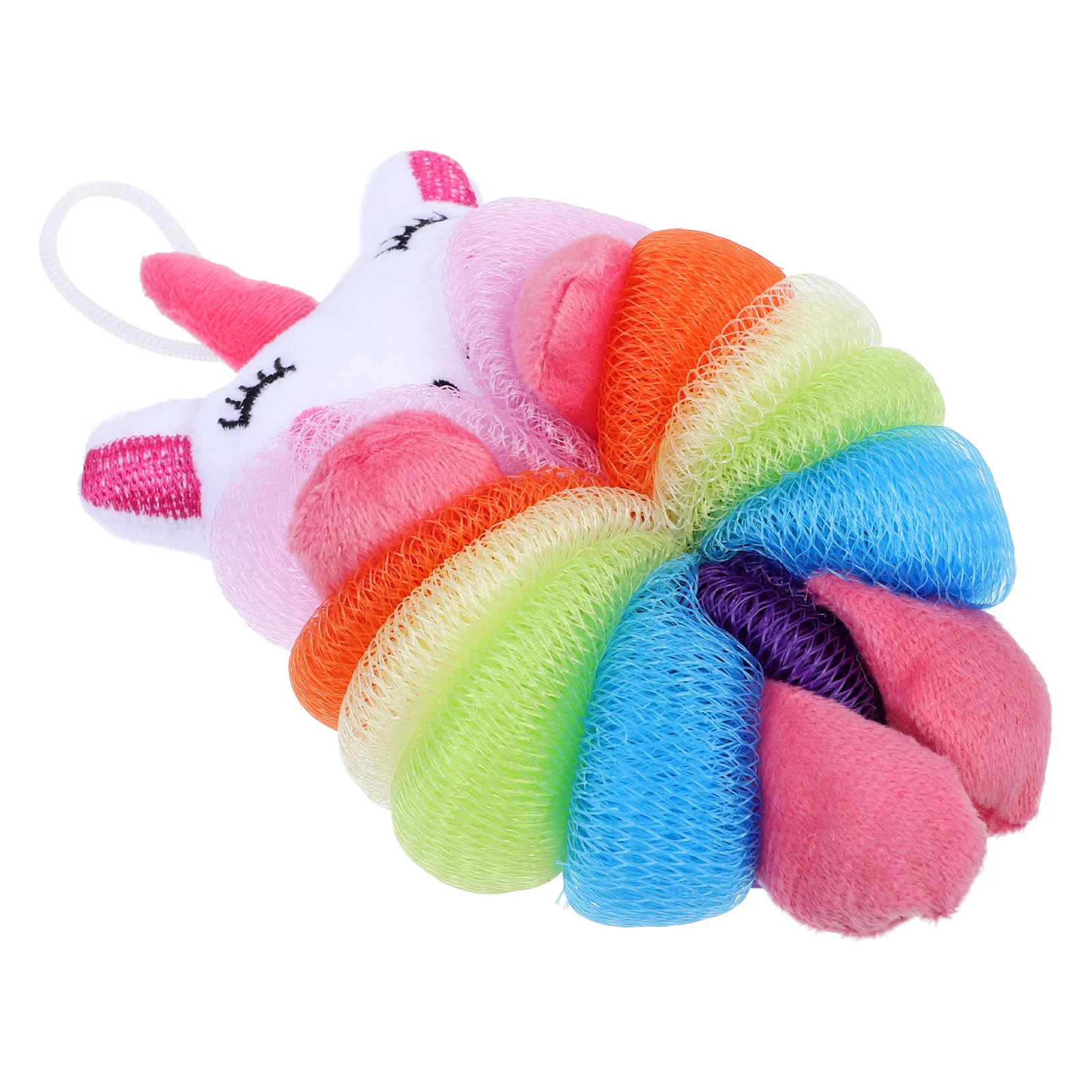 كرات استحمام على شكل حيوانات كرتونية للأطفال، شبكة استحمام، حبل معلق، فقاعة سميكة ناعمة، زهور حمام رغوية، غسيل الجسم