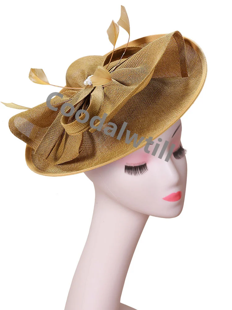 

Bride Headwear hat Veil Wedding Hair Accessories Flowers Feather Fascinator Hat Headband Hair Accessories Elegant Women Party