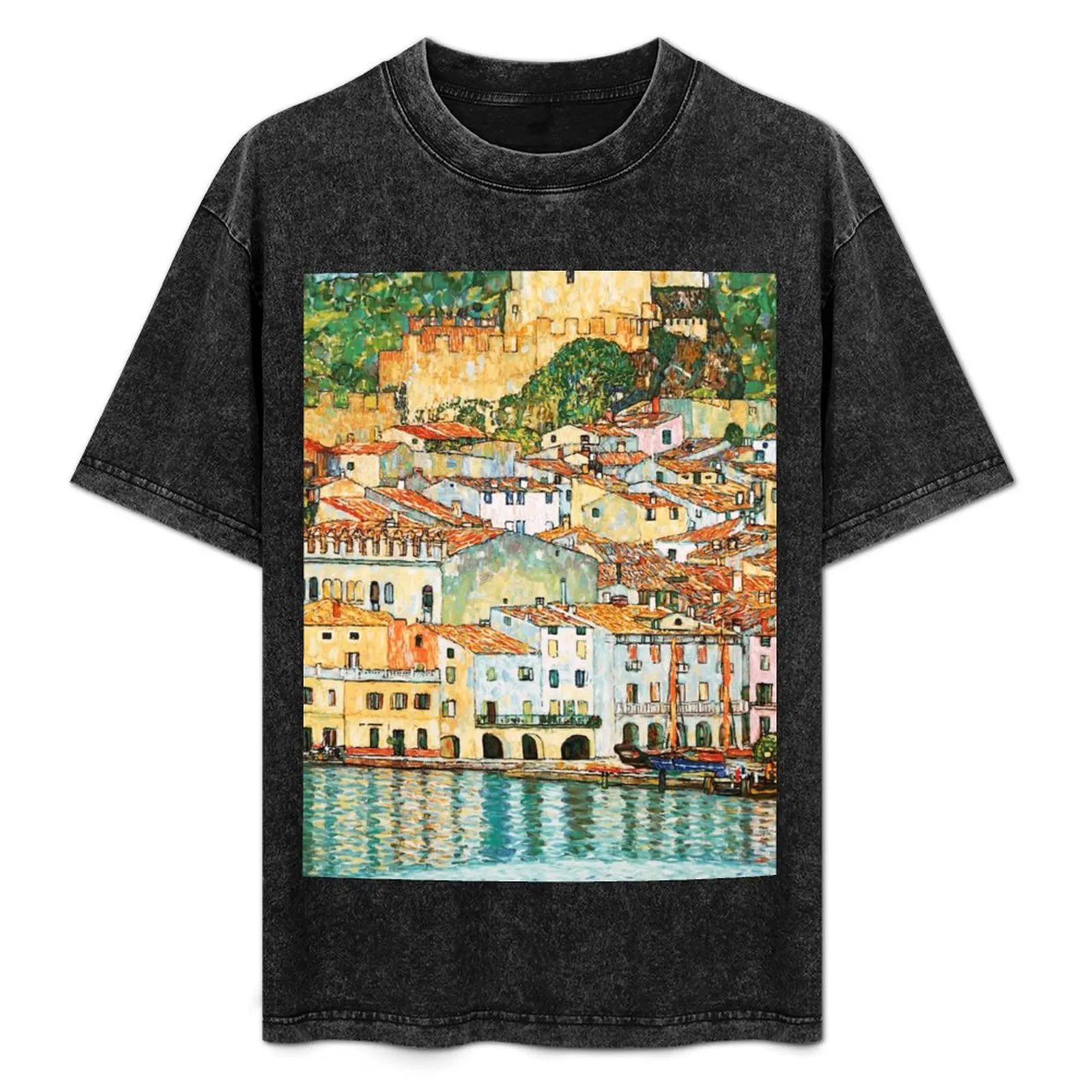 

Gustav Klimt Malcesine on Lake Garda T-Shirt korean fashion gifts for boyfriend mens clothes