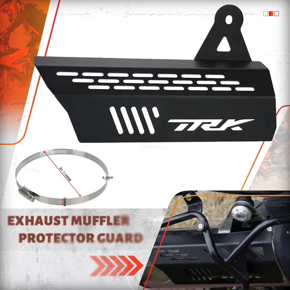 

For Benelli TRK702X 2022 2023 2024 2025 TRK702 X TRK 702 X Accessories Exhaust Pipe Heat Shield Cover Muffler Protection Guard