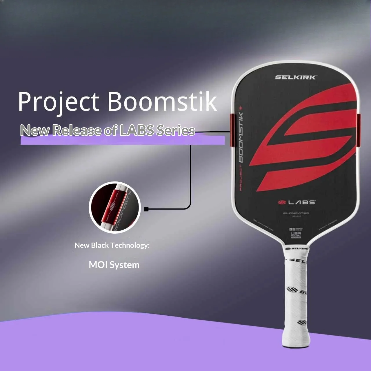

Selkirk LABS Pickleball Paddles BoomCore MOI Tuning System USAP Approved High Spin Large Sweet Spot Professional Racket
