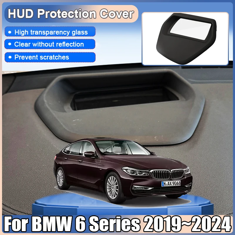 

Car HUD Display Protective Cover For BMW 6 Series G32 GT 2019~2024 Head Up Reflective Projection Screen Dustproof Accessories