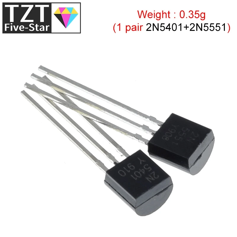 50 قطعة/الوحدة 2N5551 2N5401 5551 5401(25 قطعة * 2N5401 + 25 قطعة * 2N551)